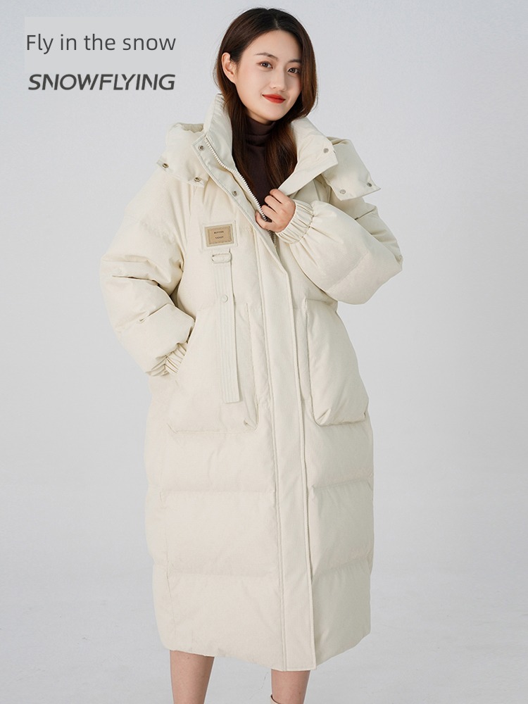 Medium and long term Over the knee easy thickening keep warm Down Jackets