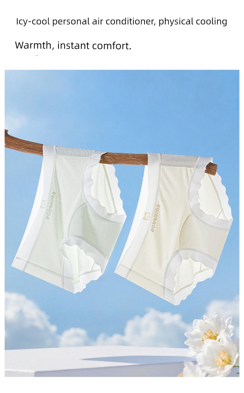 Catman Kidsren's Underwear for Girls and Babies, Category A, Summer Thin Style, for Middle and Large Kidsren in the Developmental Period, Antibacterial, — 19