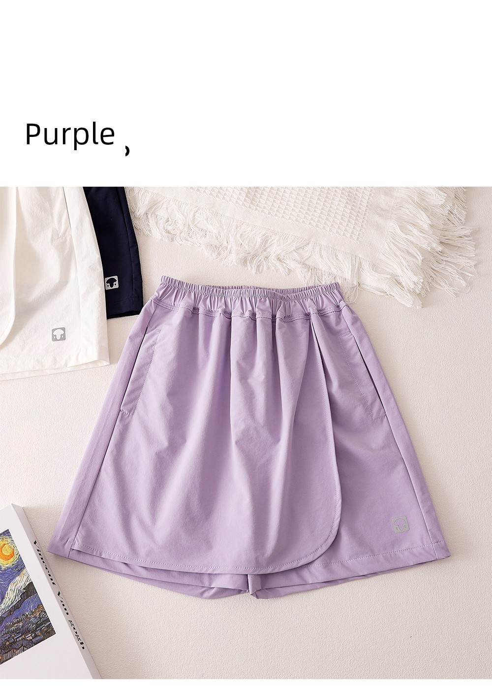 Girls' Shorts Summer 2026 New Style Children's Sports Skirt Pants for Older Girls Stylish Quick-Dry Five-Point Wide-Leg Hot Pants Thin — 13