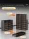 2025 new transparent shoe cabinet storage cabinet integrated wall shoe box home entrance door multi-layer shoe rack tool