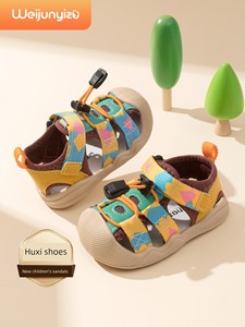 Baby Sandals Baby Boys' Toddler Shoes Summer Baby Sandals Soft Bottom Functional 1-3 Years Old Upstream Sandals Girls' S