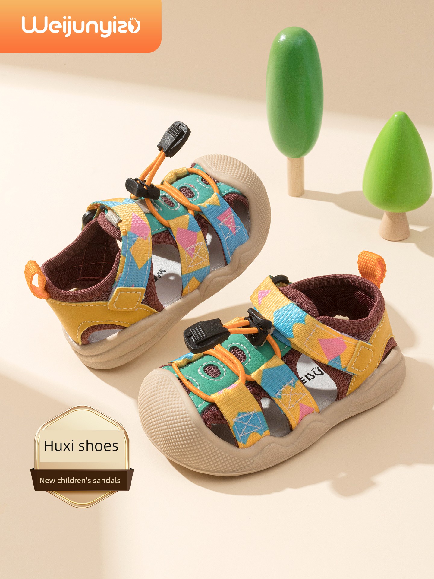 Baby Sandals Baby Boys' Toddler Shoes Summer Baby Sandals Soft Bottom Functional 1-3 Years Old Upstream Sandals Girls' Shoes