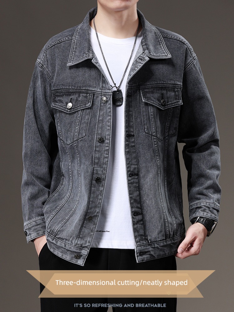 easy Versatile Korean version trend winter Ruffian handsome Jacket