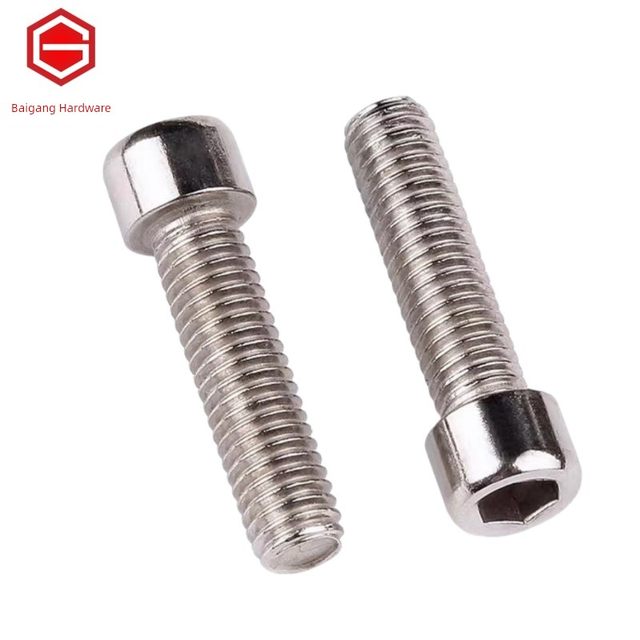 201 stainless steel hexagon screw GB70 cylindrical head bolt cup head screw M5M6M8M10M12
