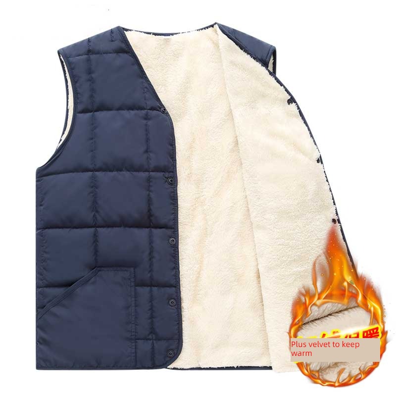 winter Frivolous Middle aged and old people Interpenetrating keep warm vest
