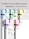 Zhiyuan triangle folder folder corner folder multi-function storage and sorting data clip pull rod transparent test paper folder stationery paper clip book clip bill clip long tail clip hand account clip