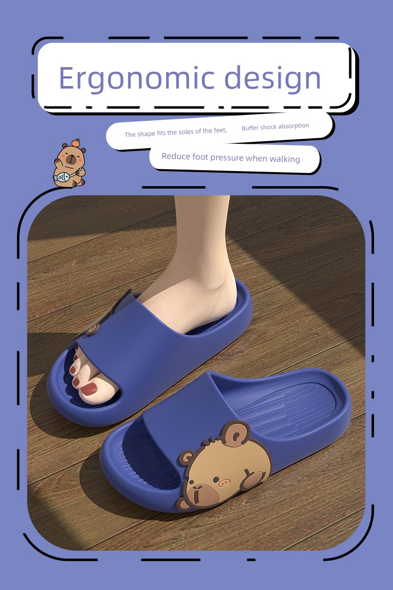 Cartoon Matching Summer Indoor Slip-on Kids Slippers — 4
