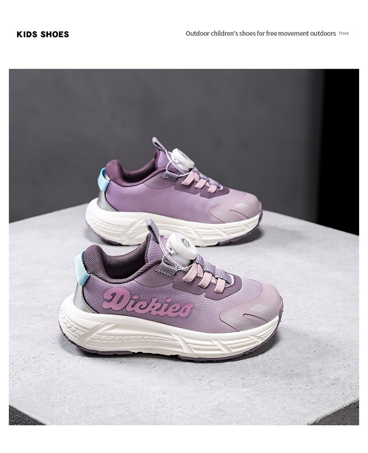 Dickies Kidsren's Sports Shoes for Boys and Girls, Lightweight, Breathable, Casual Swivel Buckle Kidsren's Shoes, Soft-Soled, Wear-Resistant Running Shoes — 19