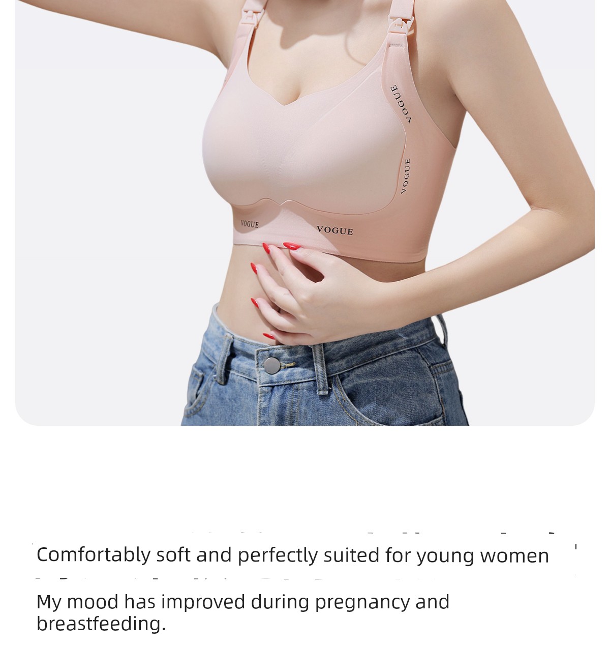 Urban Beauty Anti-Gravity Maternity Nursing Bra, Special for Pregnancy and Postpartum, Push-Up Anti-Sagging Nursing Bra, Large Size — 18