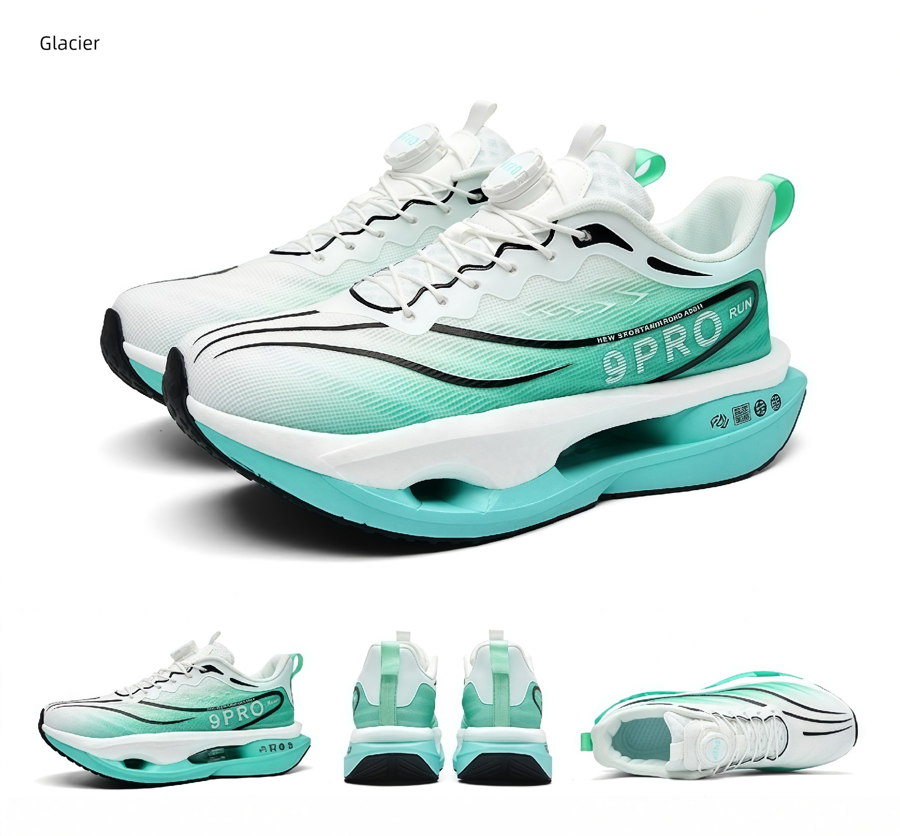 Red Rabbit 9 Pro Children's Shock-Absorbing Sports Shoes, New Autumn Model, Student-Specific Running Shoes, Button Running Shoes for Older Boys — 30