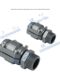 External wire thread joint aluminum alloy pipe compressed air super fast pipe direct three-way elbow valve accessories