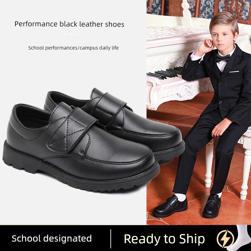 Boys' Performance Spring & Fall New Arrival Soft Bottom Student Leather Shoes — 2
