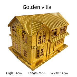 Finished Folding Villa House Model, Four-In-One Courtyard Paper Money, Paper Offerings, Paper Money for Ancestor Worship