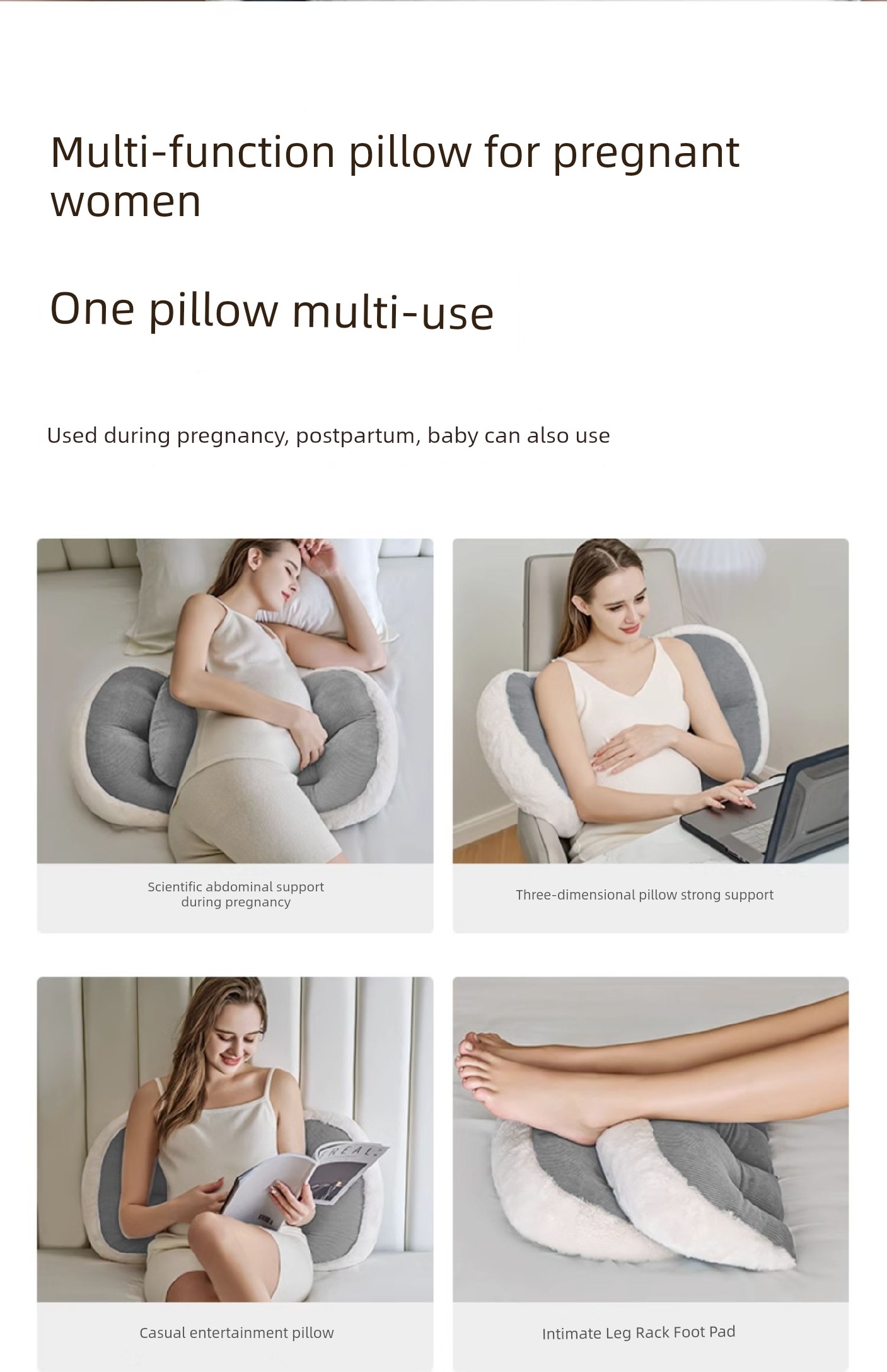 Side Pillow Belly Support U-Shaped Dedicated Product Waist Support during Pregnancy — 18