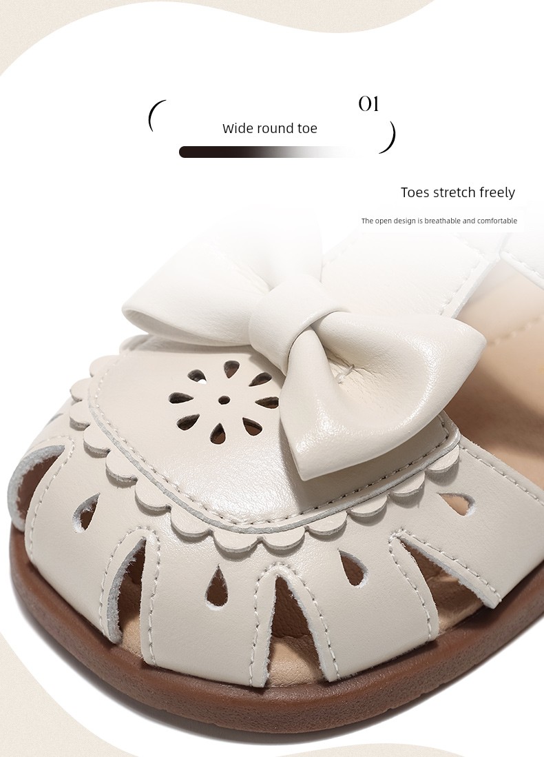 Belle Children's Shoes Girls' Sandals 2026 Summer New Soft-Soled Shoes Little Girls Princess Shoes Kidsren's Toddler Shoes — 4