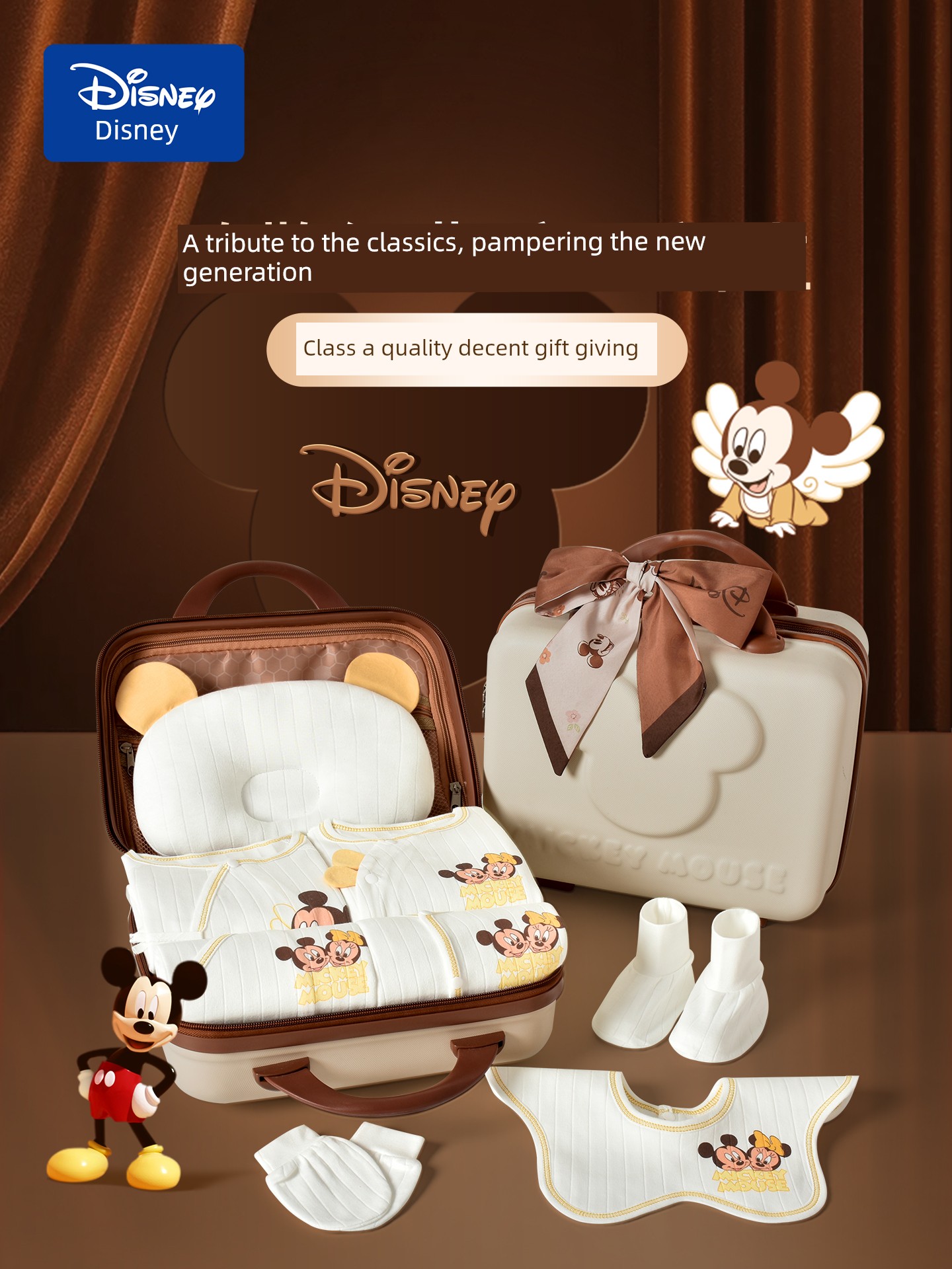 Disney Baby Gift Box Set Newborn Clothes Newborn Baby Full Moon Birth Meet Gift Supplies Upscale — 2