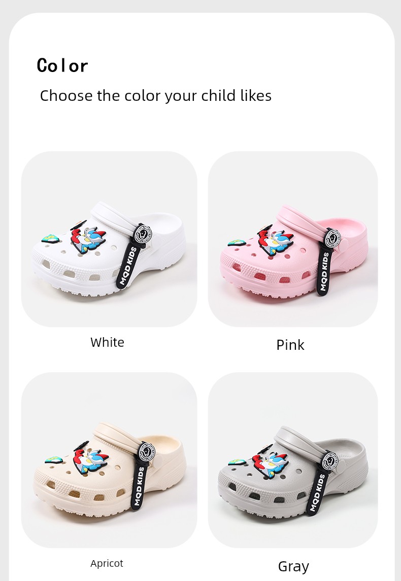 [Q]Mqd Kidsren's Clogs, Boys' Sandals, Summer New Models, Boys' Non-Slip Bathroom Soft-Soled Girls' Slippers — 12