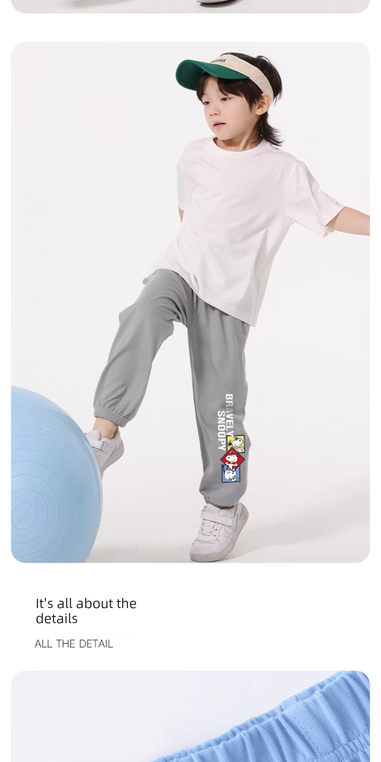 Snoopy Boys' Outfit Summer 2026 New Boys' Ice Silk Anti-Mosquito Pants Summer Short-Sleeve T-Shirt Children's Sportswear — 18