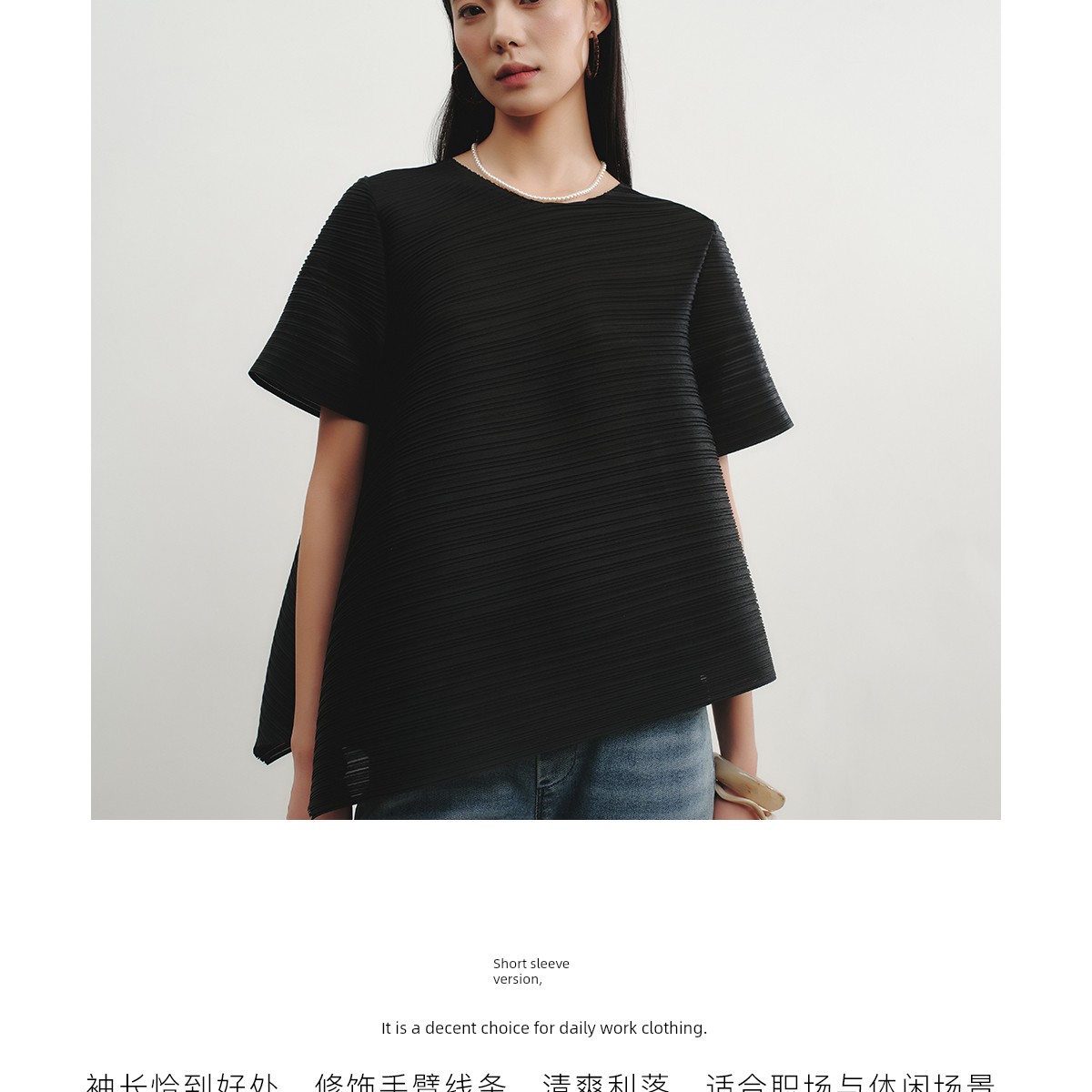 Sellynear Maternity T-Shirt Summer New Fashion Loose Sleeveless Irregular Pleated Maternity Workwear Top — 10
