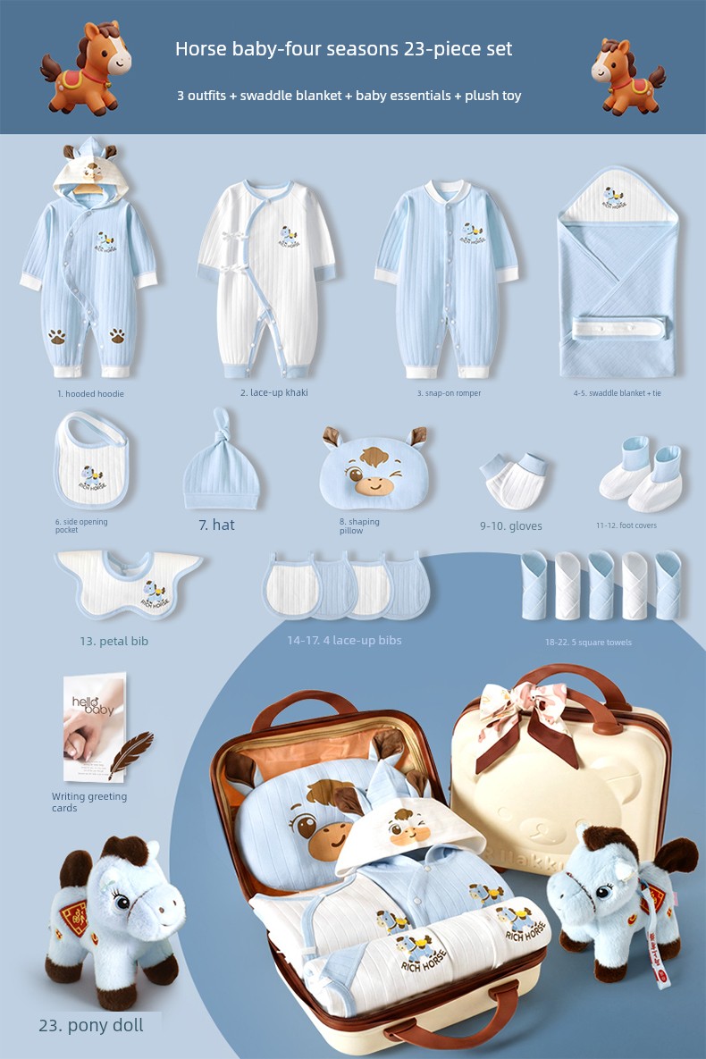 Newborn and One Month Old Baby High-End Baby Gift Package — 16