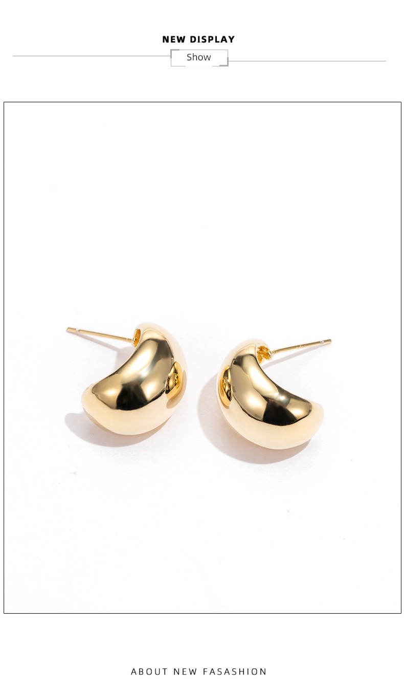 Sterling Silver the republic of korea Internet celebrity Minority Sense of design female Ear Studs