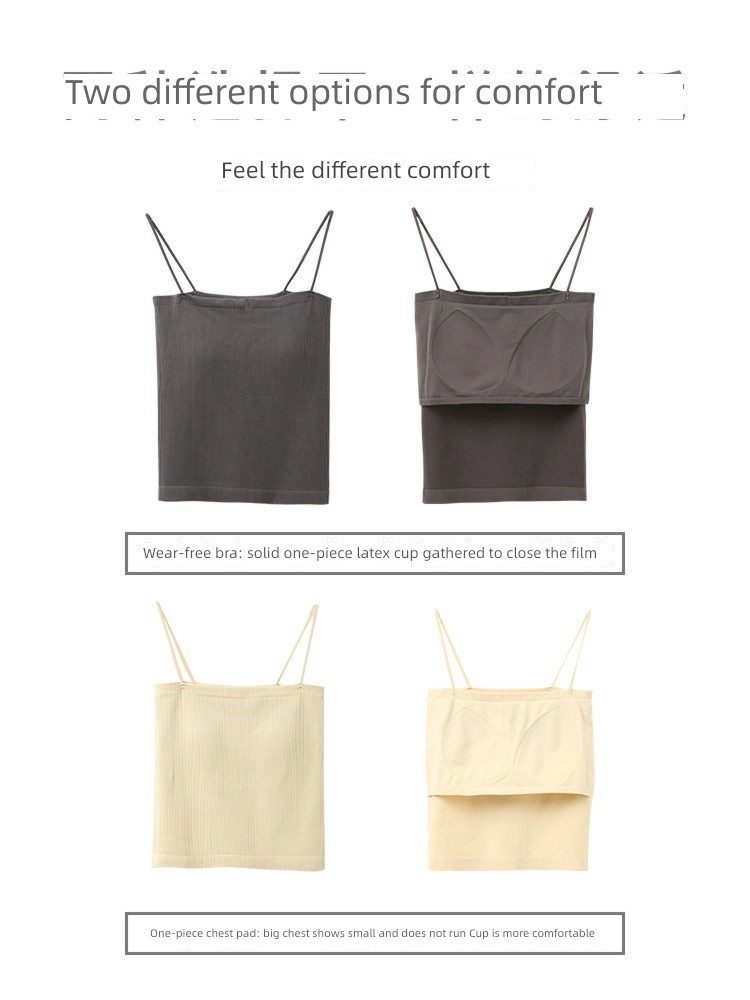 Beautiful back Spring and summer Bras one black camisole vest
