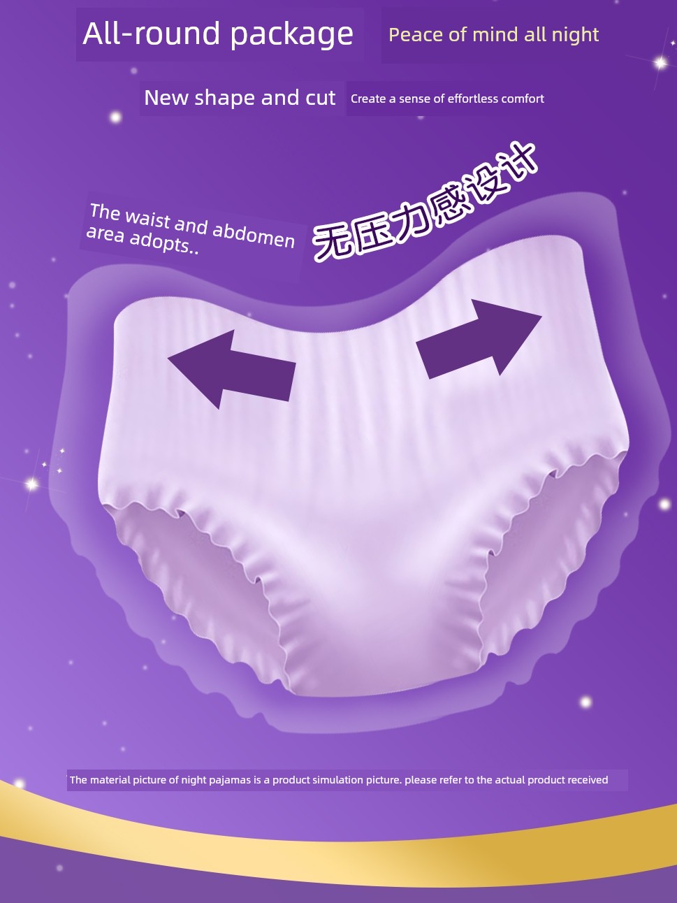 Comfortable to Wear! Japan's King of Sanitary Products Elis Ailuqian Safety Pants Night Sleep Pants Day and Night Use Sanitary Napkins Breathable — 4
