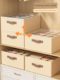 Double row pants storage box layered artifact wardrobe separate clothes sorting box folding clothes storage box home use
