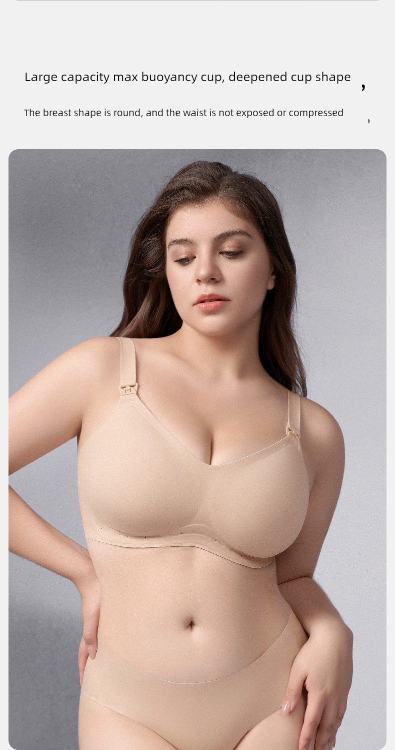 Qianxi Suspension Anti-Gravity Big Chest Special Maternity Breastfeeding Underwear Push up and Anti-Sagging Pregnancy Postpartum Max Bra — 19