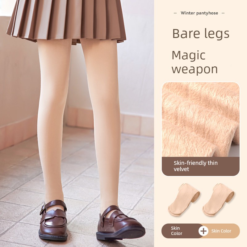 Girls' Dance Tights Summer Thin Pantyhose Professional Practice and Exam Dance Socks White Children's Leggings Spring and Autumn — 8