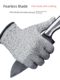 Anti-cut gloves with level 5 cuts, shakes, shakes, slips, kites, wear-resistant kitchen cutting knife assassinate fish cuts, catching hands, driving sea labor protection