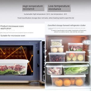 Hualong Rectangular Plastic Transparent Large Small Size Crisper