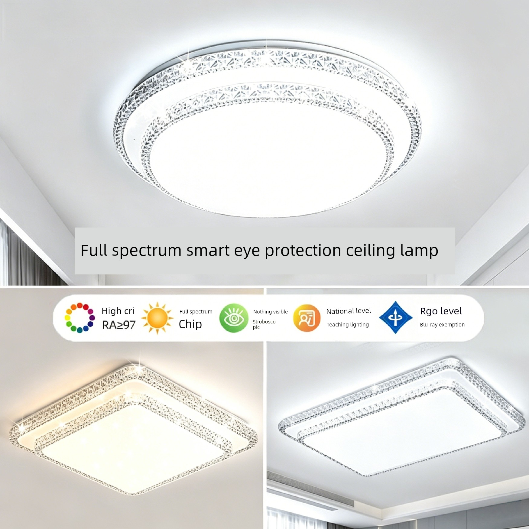 Lamp in the Living Room 2024 New Arrival LED Ceiling Lamp Crystal Light Modern Minimalist and Magnificent Affordable Luxury Style Main Lamp for Hall