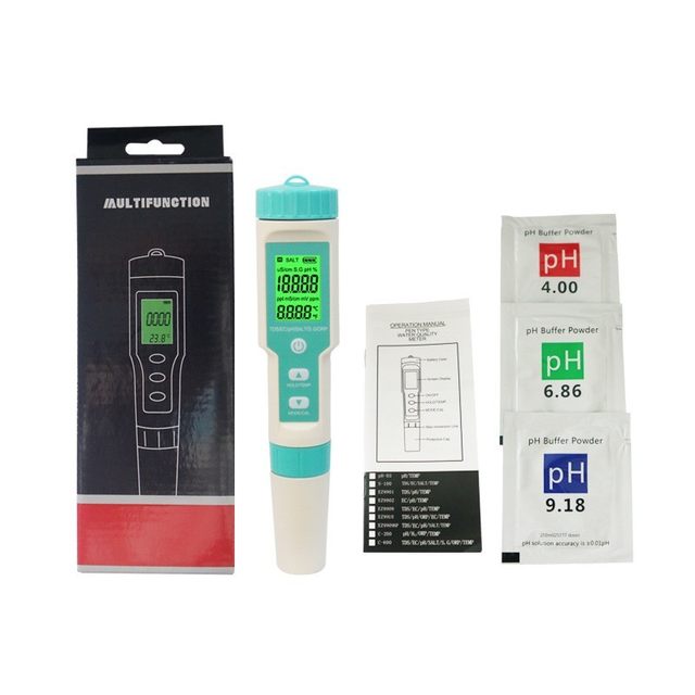 Yixin 7-in-1 pH pH test pen fish tank seawater aquaculture salinity meter EC conductivity ORP detector