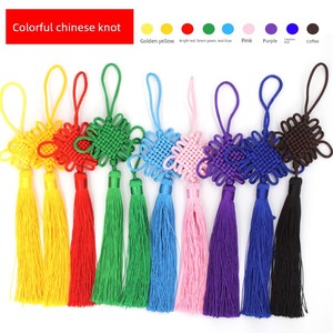 Chinese Knot Small Pendant Color Big Red Handmade Tassel Ornaments Special Gifts for Foreigners Festive