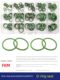 Rubber O-ring Set Dingqing fluorine silicone ring O-ring sealing ring rubber ring repair box high temperature resistance