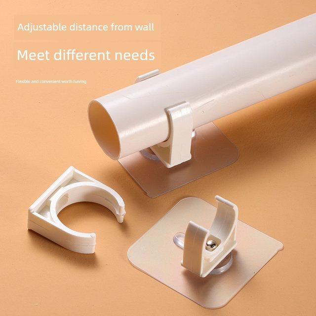 Punch-free water pipe snap fixing clamp PPR pipeline gas pipeline gas pipe clamp U-type pipe clamp nail-free wall