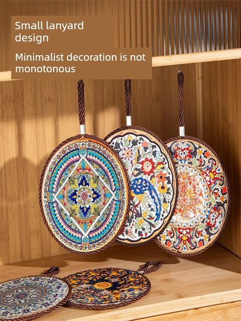 Retro heat insulation pad high temperature resistant casserole anti-scalding pads enamel pot cushions ceramic new Chinese dining table anti-slip dining plate pads
