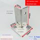 Anticorrosion wooden pillar foot cover Grape rack base fixed column beam corner fence cover fence cylinder connection piece galvanized