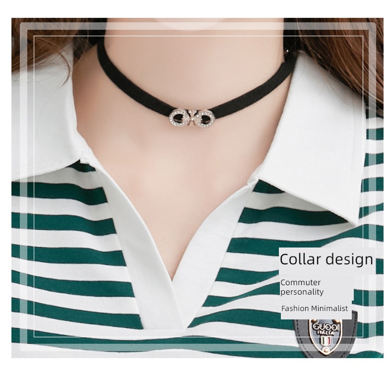 polo stripe Long sleeve T-shirt Self-cultivation Undershirt jacket