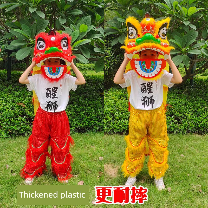 Lion Dance Props, Children's Lion Dance Costumes, Lion Dance Set, Little Lion Student Performance Lion Dance Head Ornaments