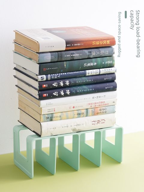 Desktop bookshelf book shelf student desk organize book artifact learning storage box baffle internet celebrity storage book clip