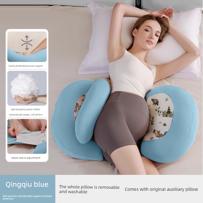 Kangbeibang Maternity Pillow, Waist-Protecting Side Sleeping Pillow, Abdominal Support, Special Sleeping Aid for Pregnant Women, U-Shaped Side Sleeping — 7