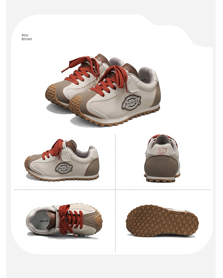 Dickies Retro Children's Sneakers New Autumn Casual Versatile Soft-Soled Shoes for Older Kids — 26