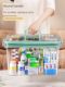Multi-layer large capacity home transparent household medicine box medicine portable first aid medical care classification storage small medicine box