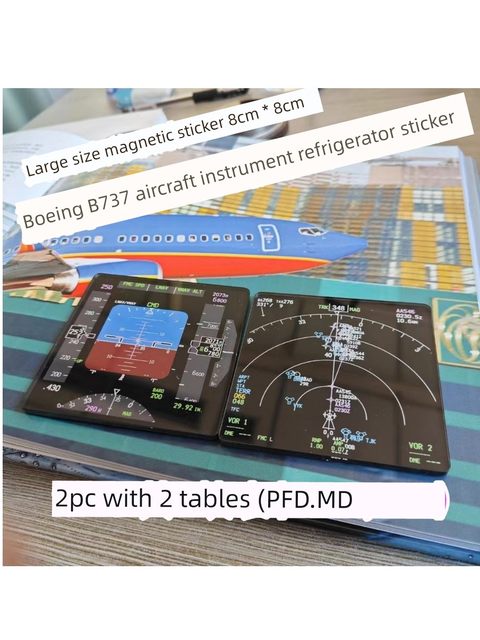波音737飞机模型仪表冰箱贴飞行训练航空礼品纪念品飞机圣诞礼品