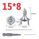 Sheep horn nails two-way fixing nails PVC installation markless nail skirting line woodworking decoration painting hides double-headed Y-shaped markless