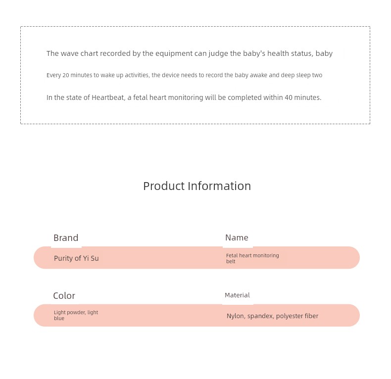 Hospital, Same Section Two Widened Fetal Heart Monitoring Belts for Prenatal Examination — 13
