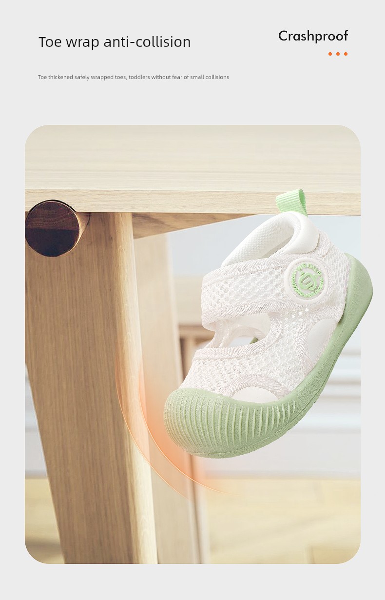 Baby Girl Summer Soft Bottom 3 Years Old Mesh Toddler Shoes — 5