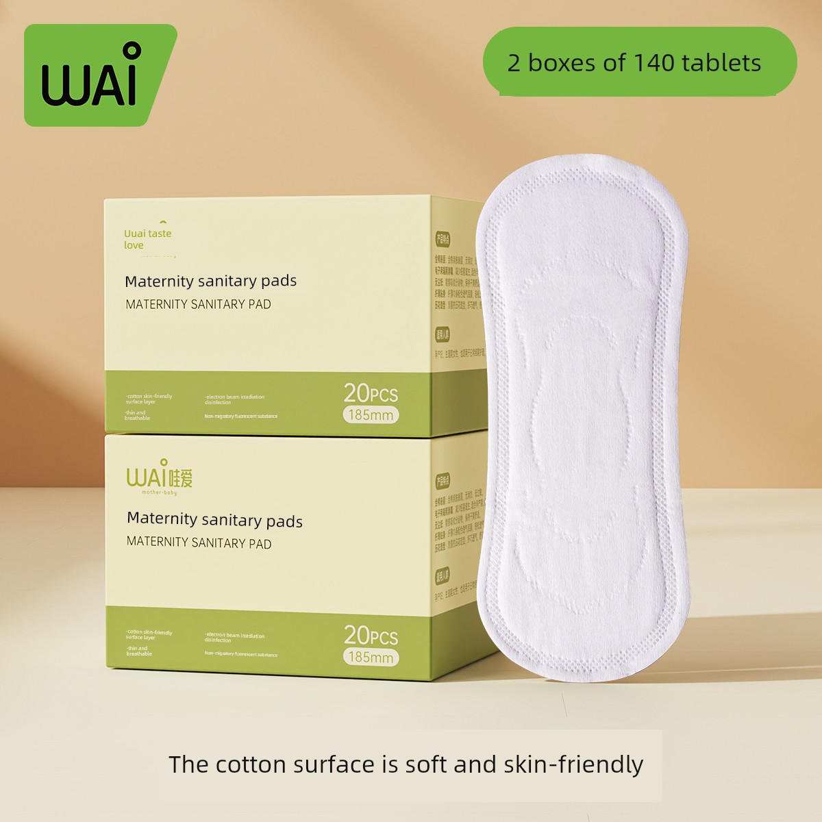 Wowai Maternity Sanitary Pads, Maternity Sanitary Napkins, Pregnancy Pads, Leak-Proof Widened and Lengthened Nursing Pads — 2